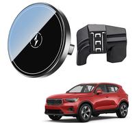 FFIHTY Supporto magnetico per auto con ricarica wireless da 15 W esclusivo supporto a scatto per Volvo XC40 2018-2024 Accessori Supporto per telefono dedicato compatibile con MagSafe per iPhone 12-17