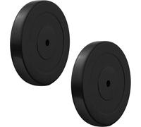 COPPIA DISCHI GOMMATI FORO 30MM PIASTRE BILANCIERE PESI X PALESTRA HOME FITNESS