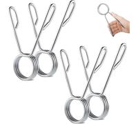 4 Pezzi Ferma Dischi 50mm Chiusure Manubrio Bilanciere Lock Morsetto Bloccaggio Pinze per Manubri Serrature a Molla