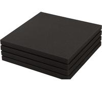 Pavimento Gommato Palestra 100x100x2 o 3 cm Antitrauma Antiscivolo Fonoassorbente per Sala Pesi Palestra in Casa Pavimentazione Tappeto Home Gym (4, 100 x 100 x 2 cm)
