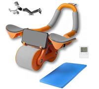 AB ROLLER WHEEL RULLO ADDOMINALE RUOTA ADDOMINALE A RIMBALZO AUTOMATICO CON TIMER PER ESERCIZI ADDOMINALI A CASA E IN PALESTRA