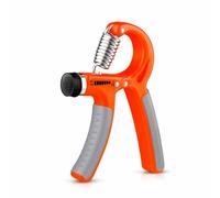 Allenatore manuale Hand Grip Regolabile 5 - 60 Kg Pinza per le mani Antiscivolo Esercitatore Manuale per Mani Dita e Avambracci Presa (2, Arancione)