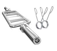 BILANCIERE TRICIPITI BARRA FITNESS 90 CM ASTA TRICEP BAR CON MOLLE FERMA DISCHI