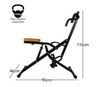 FFitness Body Crunch FLTBC300 Multifunzione LCD Portata 120Kg Home Trainer