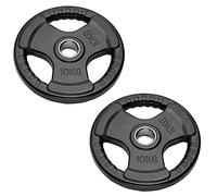 FFitness Coppia Dischi Olimpici per Bilancieri e Manubri | Bumper Plates Foro da 50 mm Dischi Peso Gommati da 2,5 Kg a 20 Kg (2 dischi da 10 kg)