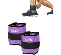 FFitness Coppia Pesi per Caviglie e Polsi da 0,50 Kg Regolabili a Stra