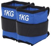 FFitness Coppia Pesi per Caviglie e Polsi da 1 Kg Regolabili a Strappo