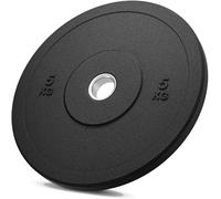 FFitness Disco Gommato da 5 Kg per Bilanciere Olimpionico Foro 51mm FF