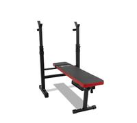 FFitness Panca Piana Pieghevole con Supporto Bilanciere Regolabile FF