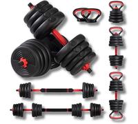 FFITNESS Set Manubri Regolabili Convertibili da 40 Kg FF | Ffitness 10-20