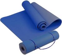Tappetino Yoga Palestra Pilates 183 x 61 x 0,6 cm Superficie Antiscivolo Tappeto in TPE Ecologico da Ginnastica Aerobica (BLU)