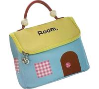 FFKQHCF Cute Little House, trousse da donna, grande capacità, impermeabile, da viaggio, trousse portatile per cosmetici e articoli da toeletta, Piccola Casa, Formaggio al sale marino