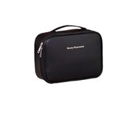 FFKQHCF Nuova borsa per il trucco staccabile: spaziosa, premium, multiuso, design minimalista, nero, Minimalismo urbano