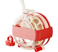 FFKQHCF Vassoio creativo per cubetti di ghiaccio No-Touch, stampo in plastica a rilascio facile per congelamento rapido a casa, vassoio per ghiaccio per piano di lavoro e frigorifero (rosso vitalità)