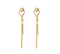 FFLaiwah Orecchini a perno con nappe a stella dorata, orecchini a frange celesti, regalo per San Valentino, festa di compleanno, gioielli per donne e ragazze