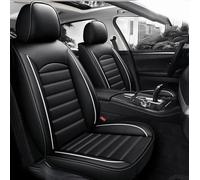 ffLilee Auto Set Coprisedili per Jeep Compass 2018-2025,Pelle Set Completo Fodere Anteriori e Posteriori Copri Sedili Protezioni Accessori,Black And White