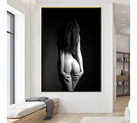 FFLSDR Tela Wall Art Modern Sexy Girl Body Poster e stampa Donne Indietro Ritratto Pittura Immagine Decorazione della casa Room Decor 40x60cm Frameless
