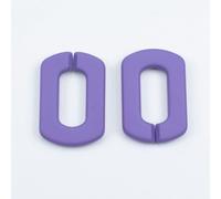 FFnxtvlk Anelli di Collegamento in Acrilico Multicolore da 100 Pezzi 20x30 mm(Deep Purple)