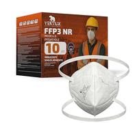 FFP3 NR Senza Valvola - 10 pezzi imbustate singolarmente - Mascherina FFP 3 Certificata CE 0370 - Respiratore Filtrante antipolvere pieghevole - Mascherine FFP3 Protezione alta filtrazione