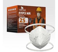 FFP3 NR Senza Valvola - 25 pezzi imbustate singolarmente - Mascherina FFP 3 Certificata CE 0370 - Respiratore Filtrante antipolvere pieghevole - Mascherine FFP3 Protezione alta filtrazione
