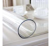 Ffsaacol Copritavolo Trasparente, Proteggi Tovaglia in PVC Impermeabile, Copritavolo in Plastica per Tavolo da Pranzo, Tagliabile, Antimacchia, Facile da Pulire 1.5mm, 90x120cm/35x47in