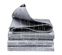 Ffsaacol Telo Impermeabile Esterno, Telo Occhiellato Pesante, Telo Multiuso Robusto, Spesso, per Copertura Mobili da Giardino, Legna, Tettoia, Piscina, Barca 6, 10x23ft/3x7m