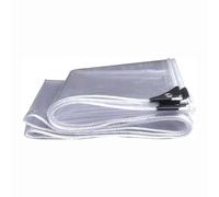 Ffsaacol Telone Impermeabile Trasparente per Esterno,Telo Trasparente Plastica per Esterni, Teloni Impermeabili PVC, per Terrazze Balconi Piante SerreClear, 3x5m/9.8x16.4ft