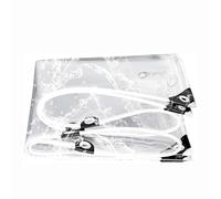 Ffsaacol Telone Impermeabile Trasparente per Esterno,Telone da Balcone in Plastica per Esterni, Teloni Impermeabili PVC, per Giardini Terrazze Balconi Piante SerreClear, 2.5x8m/8.2x26.2ft