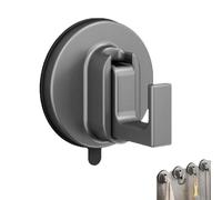 Ffunhoo Heavy Suction Cups Without Bore, Suction Cup Hooks for Glass Window, No-Drill Peel & Stick Waterproof Reusable Hooks, for Bathroom, Kitchen, Glass & Tile Organization (1pc)