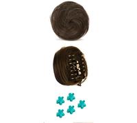 FFWTPY 2 Pezzi Coda Capelli Extension con Clip Chignon Capelli Finti Clip Facile Acconciatura Raccolto Rapido Estensioni Naturali Accessori Eleganti per Donne Ragazze