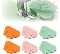 FFWTPY 6 Pezzi Guida Magnetica Esagonale Scala Precisa Accessori Macchina Cucire Posizionatore Silicone Antiscivolo Misuratore Cucitura