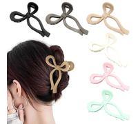 FFWTPY 6 Pezzi Mollette Capelli Fiocco Opaco Artiglio Acconciatura Elegante Accessori Capelli Donna Pinze Capelli Stile Coreano