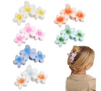 FFWTPY 6 Pezzi Mollette Fiori Tropicali Accessori Capelli Fermagli Decorativi Pinze Acconciatura Eleganti Multicolore Clip Capelli Estive