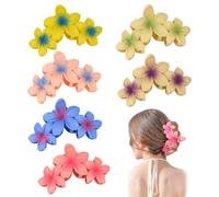 FFWTPY 6 Pezzi Mollette Fiori Tropicali Accessori Capelli Fermagli Decorativi Pinze Acconciatura Eleganti Multicolore Clip Capelli Estive