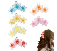 FFWTPY 6 Pezzi Mollette Fiori Tropicali Accessori Capelli Fermagli Decorativi Pinze Acconciatura Eleganti Multicolore Clip Capelli Estive