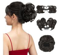 FFWTPY Coda Capelli Extension con Clip Chignon Messy Riccio Posticcio Capelli Sintetici Elastico Pettine Integrato Acconciatura Updo Crocchia per Donne Ragazze
