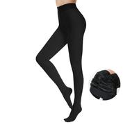 FFWTPY Collant Donne Autunno e Inverno Pile Coprenti Nero Nudo Vita Alta Leggins Termici Donna Calze Elastico Pantaloni Morbido Tights