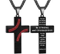 FFWTPY Croce Pendente Bicolore Catena Intrecciata Collana Religiosa Ispirazionale Gioiello Maschile Acciaio Inossidabile