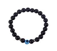 FFWTPY Evil Eye Bracciale per Uomo Donna Braccialetto con Pietre Naturali Chakra Braccialetti Pietre Occhio di Tigre Bracciale e occhi maligni Regalo per Fidanzato Moglie Mamma
