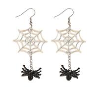 FFWTPY Orecchini Donna a Forma di Goth Pendenti Ragnatela Vintage Ragno Gioielli Creativi Esagerato Accessori Regali per Halloween Festa Cospaly