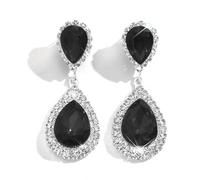 Ffwtpy Orecchini Pendenti A Goccia Con Cristalli Trasparenti Eleganti E Raffinati Perfetti Per Serate Speciali Orecchini Donna Gioielli Da Cerimonia Accessori Moda