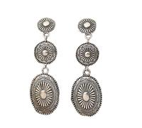 FFWTPY Orecchini Pendenti Etnici Motivo Sole Stile Boho Vintage Tribale Argento Antico Gioielli Artigianali