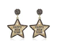 FFWTPY Orecchini Pendenti Stella Capodanno Brillanti Decorativi Eleganti Accessori Celebrativi Gioielli Festivi