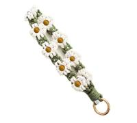 FFWTPY Portachiavi Margherita Mano Maglia Moda Portachiavi Zaino Portachiavi Accessorio Universale Ragazza Souvenir Portachiavi Souvenir Regalo (Classic Daisy)