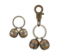FFWTPY Set Campanelli Vintage Ciondolo Collare Cane Moschettone Anello Portachiavi Campana Sonora Accessorio Animali Domestici