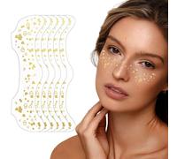 Ffwtpy Set Di 6 Tatuaggi Temporanei Oro Cuore Decorazioni Per Corpo Facili Da Applicare E Rimuovere Impermeabili E Sicuri Per La Pelle Ideali Per Feste E Eventi Speciali(Or 1)