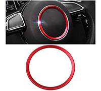 FFZ Parts 5212 Emblema volante telaio 82 mm diametro interno rosso adatto per Audi