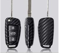 FFZ Parts Cover in gomma per chiavi, effetto carbonio, adatta per A1 A3 A4 A5 A6 A7 Q3 Q7 TT