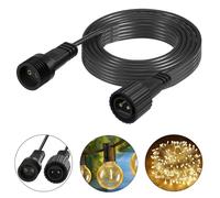 FFZZKJ Cavo di prolunga esterno 5 m per lampadine solari G40, impermeabile, cavo lungo per illuminazione natalizia, tenda luminosa, pioggia di ghiaccio, rete luminosa
