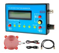 FG-200 DDS Function Generator 1-500kHz Generatore di frequenza USB Schumann Generatore di segnale funzionale, forma d'onda di uscita multifunzione (onda sinusoidale, onda rettangolare, albero